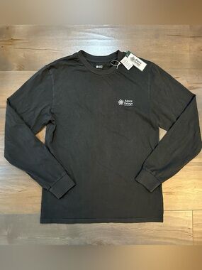 Alpine Design Long Sleeve Crewneck Tee - Black